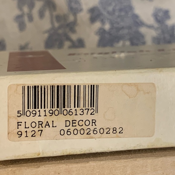 VTG Set of 6 English Life Cork Floral Coasters Made in England in Box - Picture 6 of 9